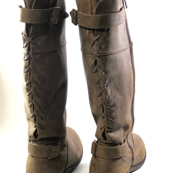 SO 2017 Carla brown tall Riding boots Girls size 5 - Picture 4 of 8